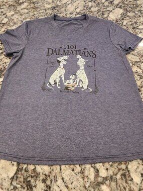 Disney 101 Dalmatians Shirt Women's M Gray EUC